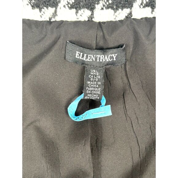 Ellen Tracy Houndstooth Blazer Jacket - Picture 9 of 9